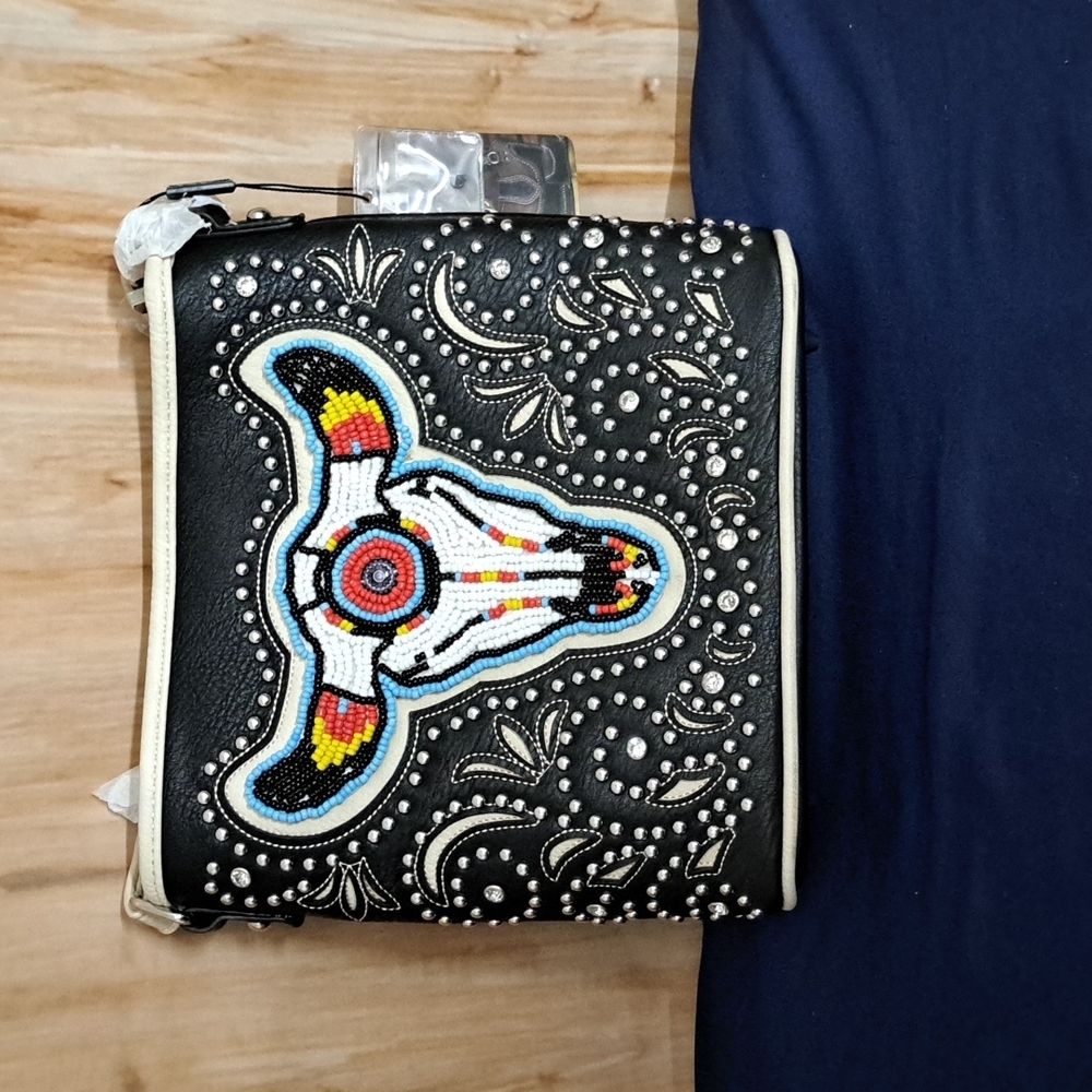 Black Montana West Crossbody Purse Western style purse